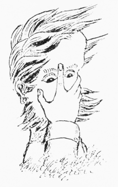 This drawing is a self-portrait of Charles Dodgson (Lewis Carroll).